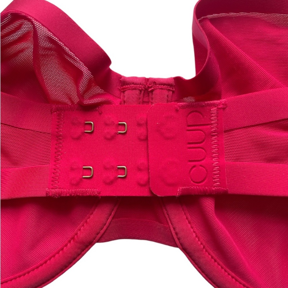 CUUP Sheer Underwire Bra in Raspberry - Picture 5 of 12